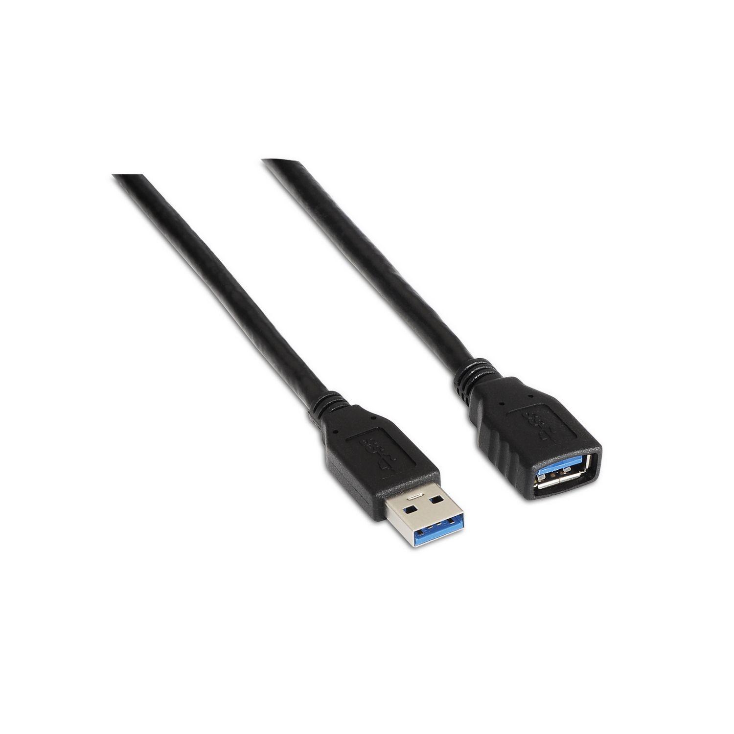 Cabo de Extensão USB AISENS A105-0041 (1 m - USB A - Preto)