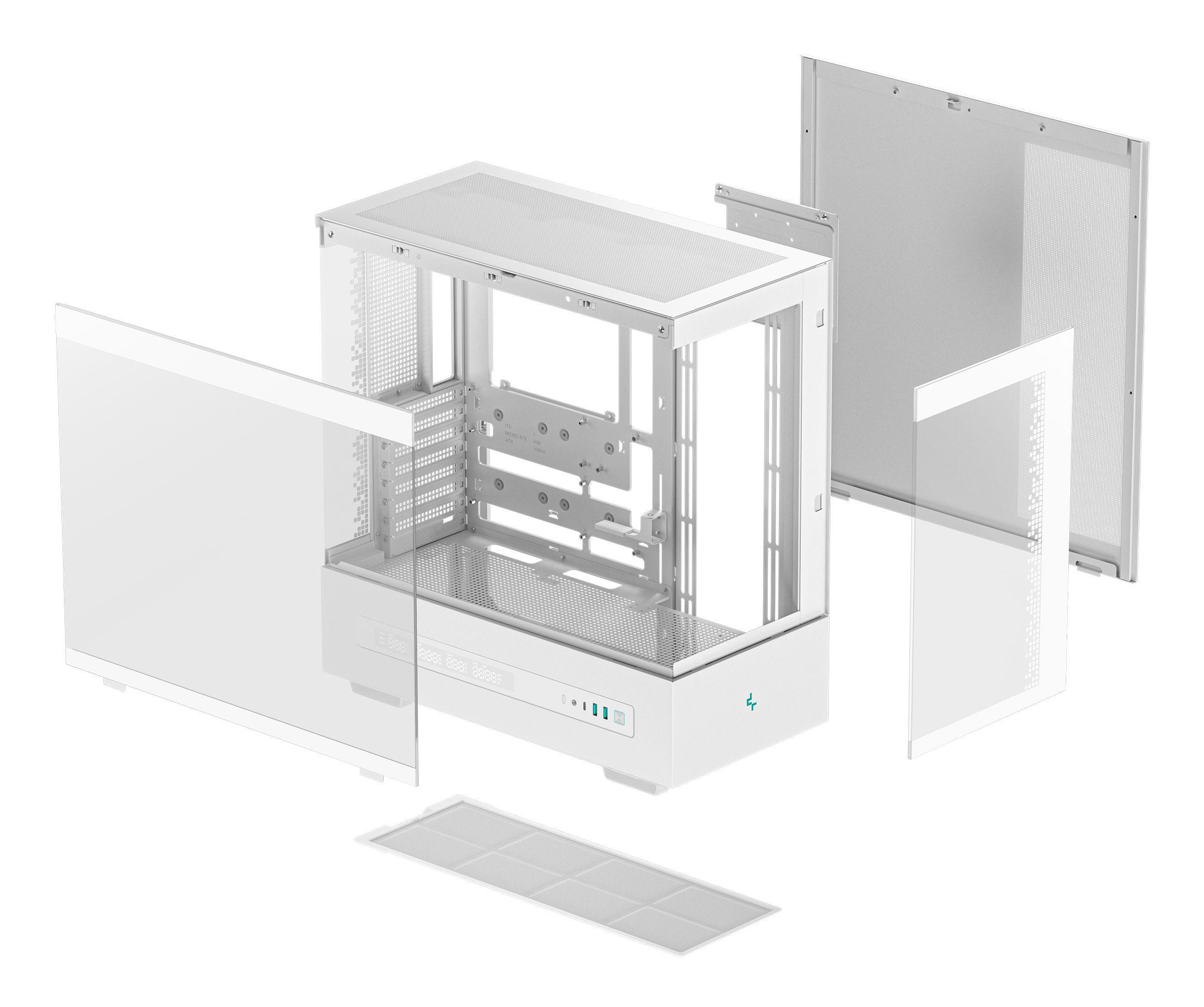 Caixa PC DEEPCOOL CH690 Digital (ATX, micro ATX, Mini-ITX - ATX, PS2 - Torre - Branco) — miniatura 10