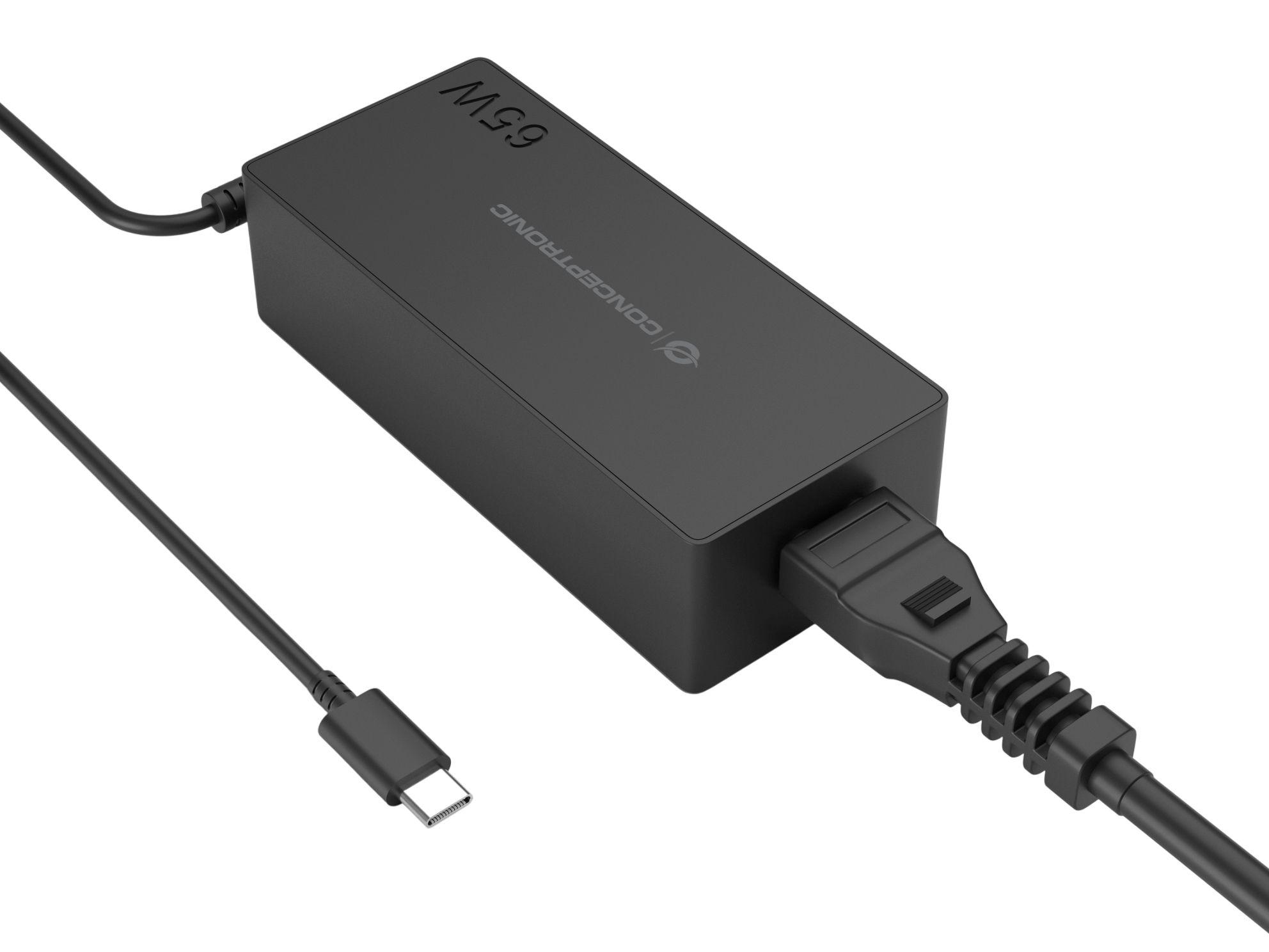 Carregador USB-C CONCEPTRONIC OZUL09BE (USB Type-C, AC - Universal - Preto), miniatura 4
