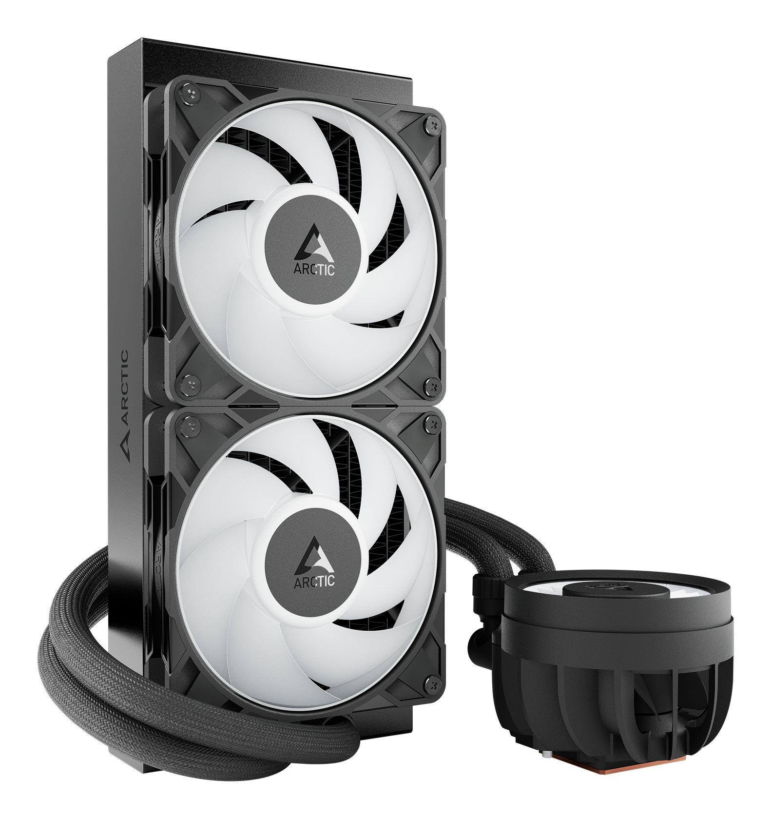 Sistema de Refrigeração Líquida All-in-One ARCTIC Liquid Freezer III Pro 240 A-RGB (LGA 1700, Socket AM4, LGA 1851 - 120 mm - 2 ventoinhas - Branco) — miniatura 2