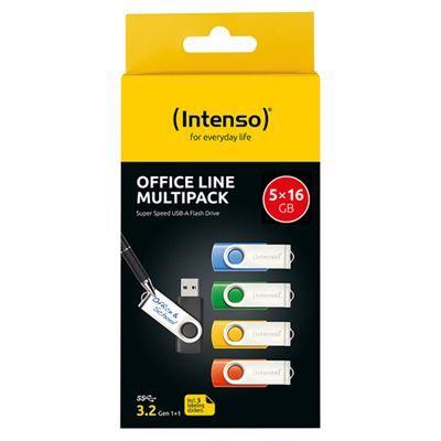 Pen USB INTENSO Office Line Multipack (USB-A 3.2 Gen 1 - Multicolor), miniatura 2