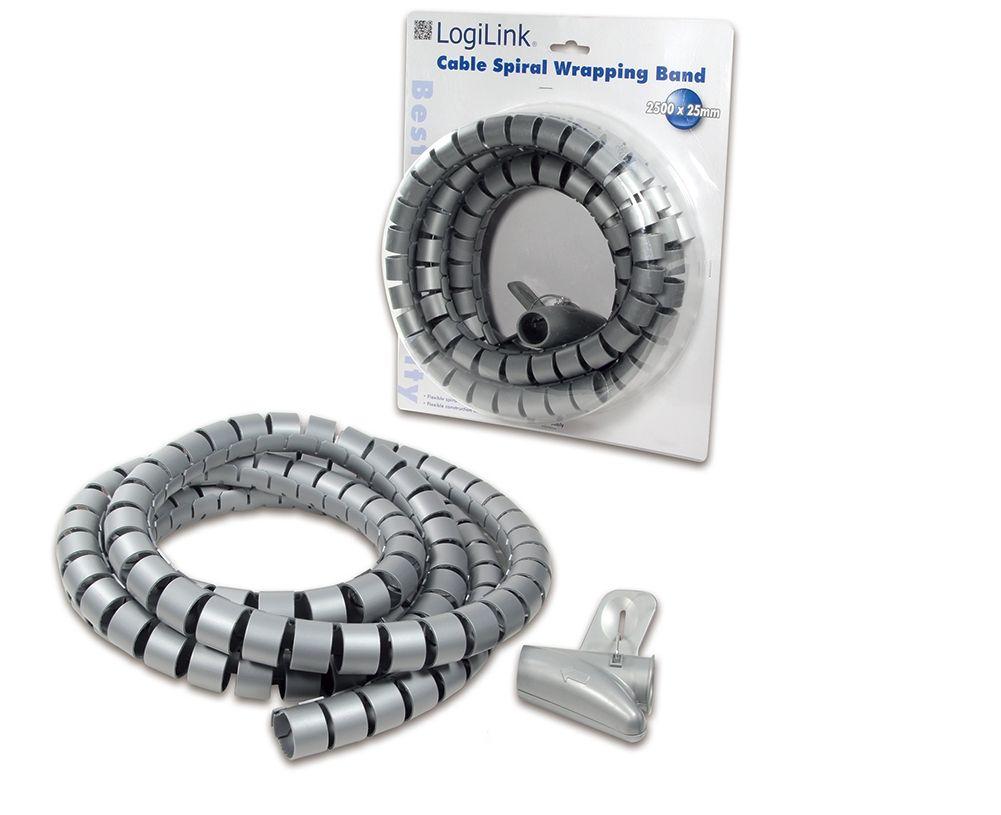 Manga Espiral para Cabos LOGILINK KAB0013 (Prateado)