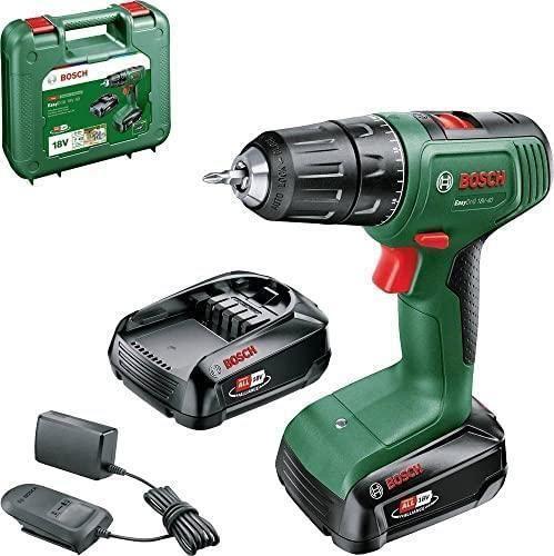 Aparafusadora e Berbequim BOSCH EasyDrill 18V-40 (18 V - Bateria - Verde e Preto)