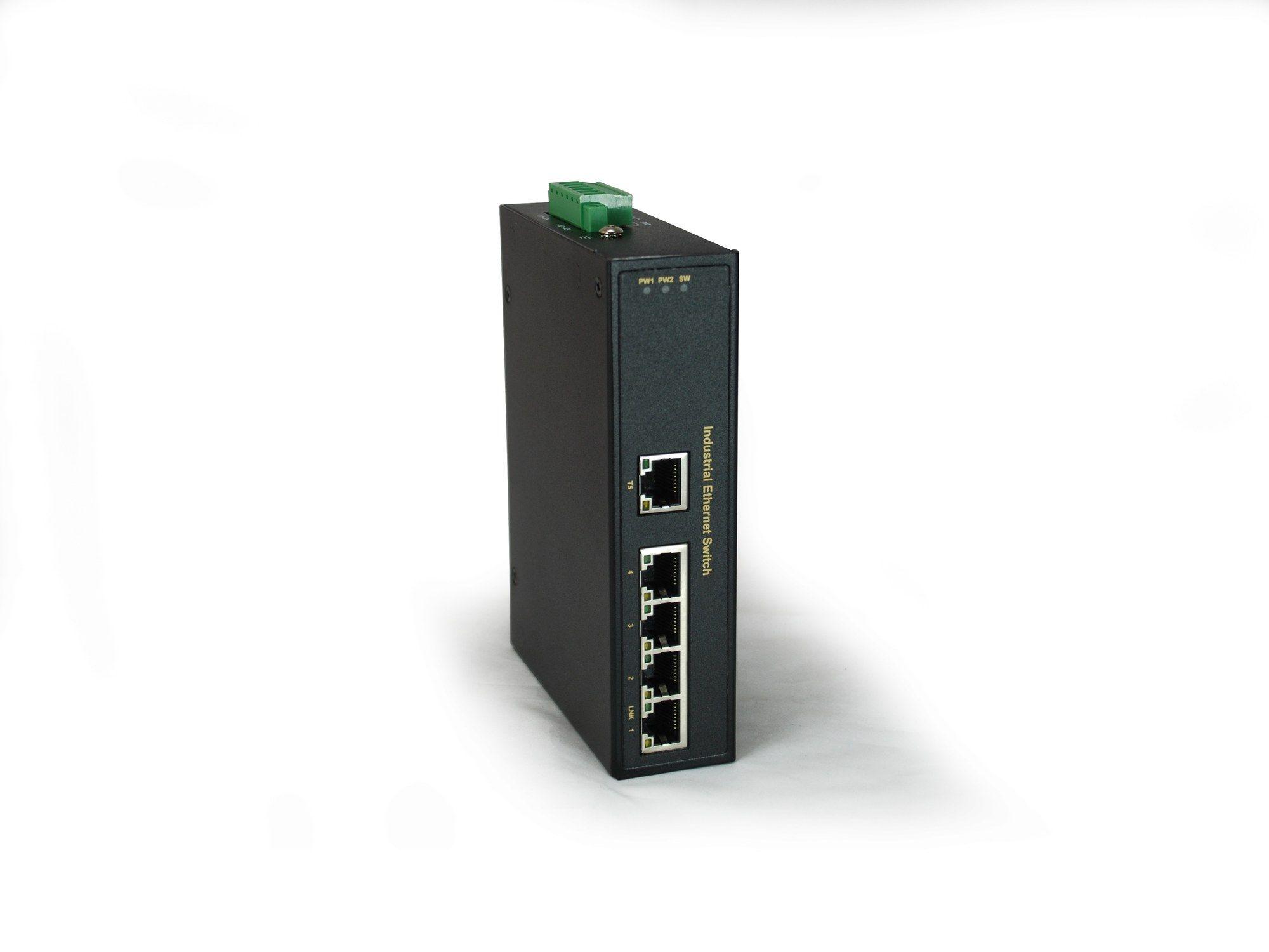 Switch de Rede Industrial LEVELONE IFS-0501 (RJ-45 - Fast Ethernet - 1 MB - Preto)