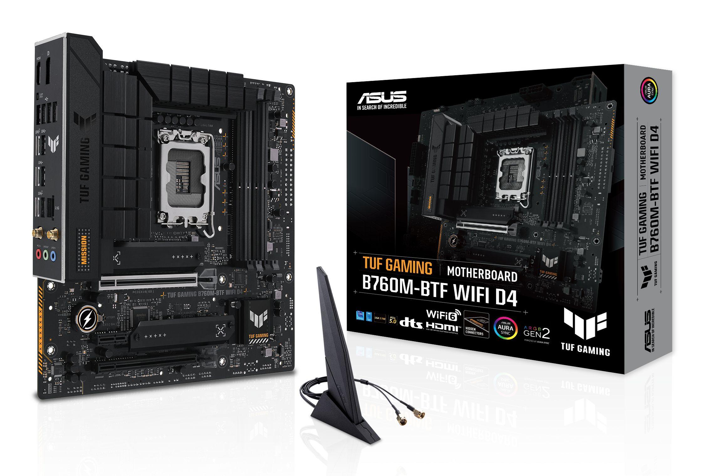 Motherboard ASUS TUF GAMING B760M-BTF WIFI D4 (LGA 1700 - micro ATX - Duplo canal), miniatura 10