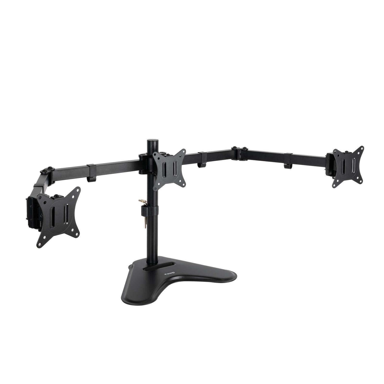 Suporte de Mesa para 3 Monitores TOOQ DB1704TN-B (17" a 27" - Preto)