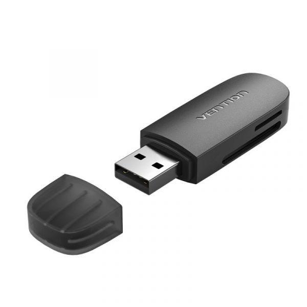 Leitor de Cartões VENTION CLFB0 (USB 3.2 Gen 1 - Preto) — miniatura 2