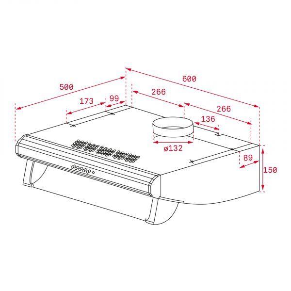 Exaustor de Encastre TEKA C 6420 (Altura 15 cm - 60 cm - Inox), miniatura 2