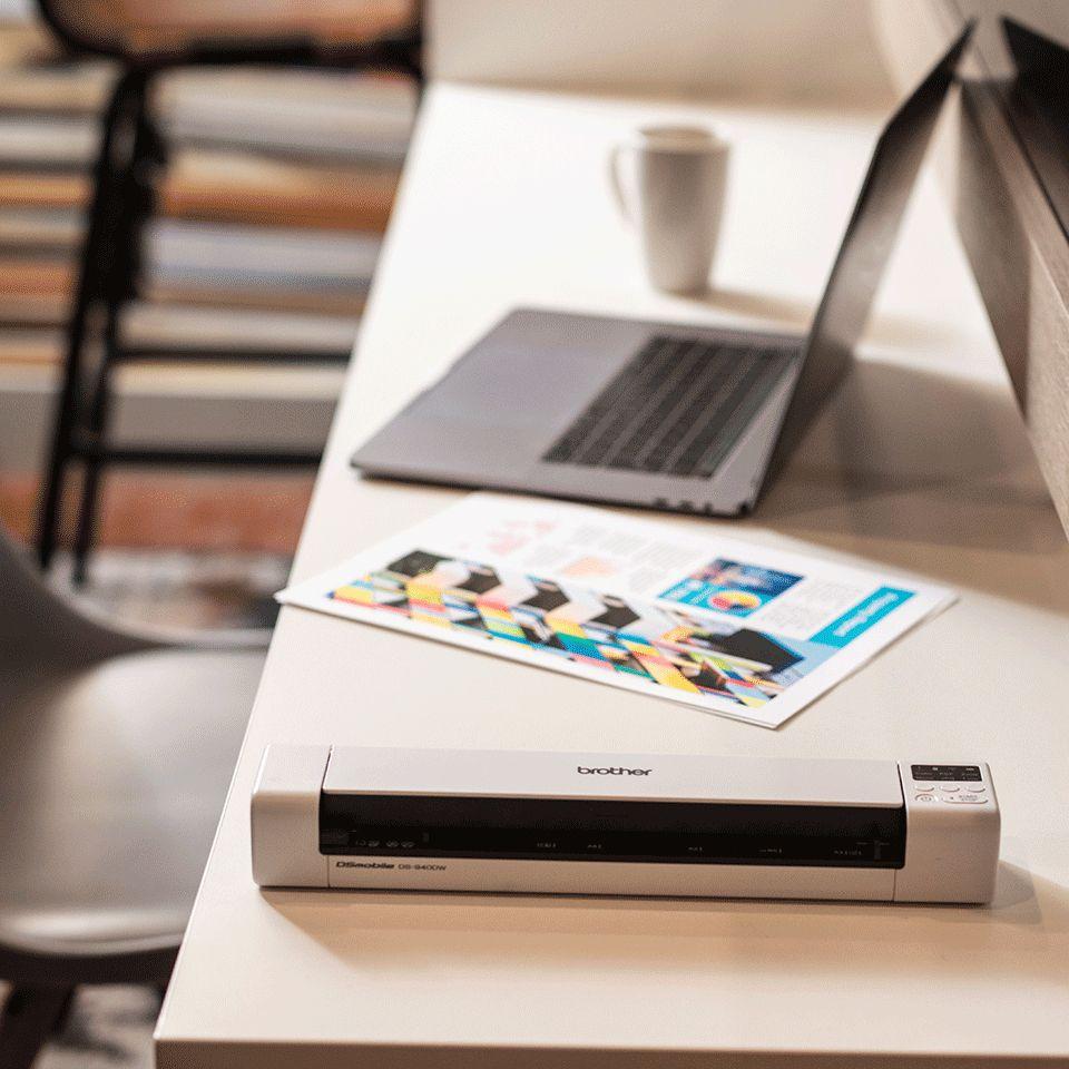 Scanner Portátil BROTHER DS-940DW (USB 3.2 Gen 1, LAN sem fios - Windows, Mac, Linux - Micro-USB B - Preto/Branco) — miniatura 5