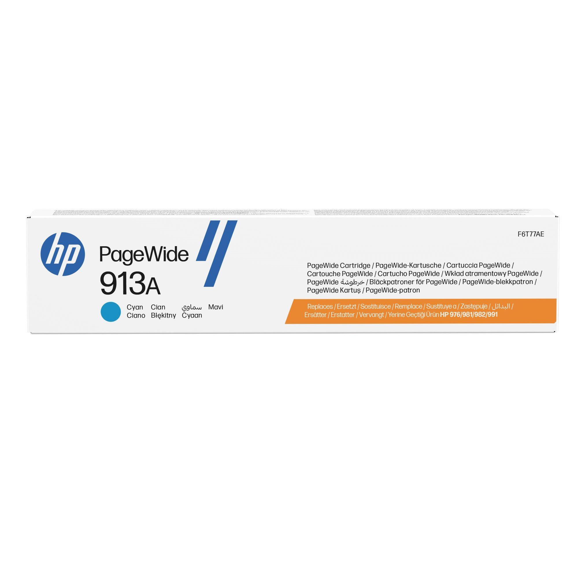Tinteiro HP 913A F6T77AE (3000 páginas - Ciano), miniatura 2