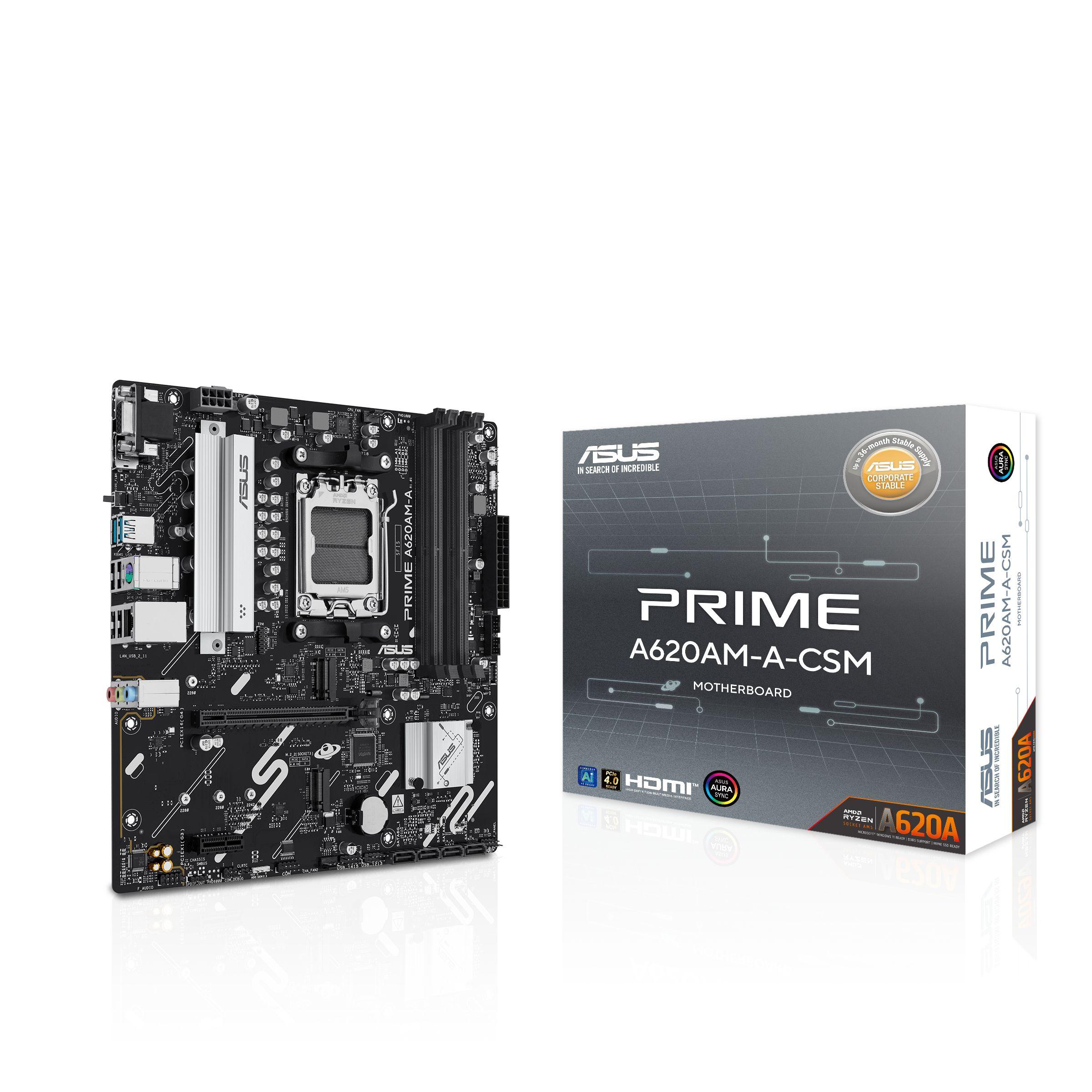 Motherboard ASUS PRIME A620AM-A-CSM (AM5 - micro ATX - Duplo canal) — miniatura 7