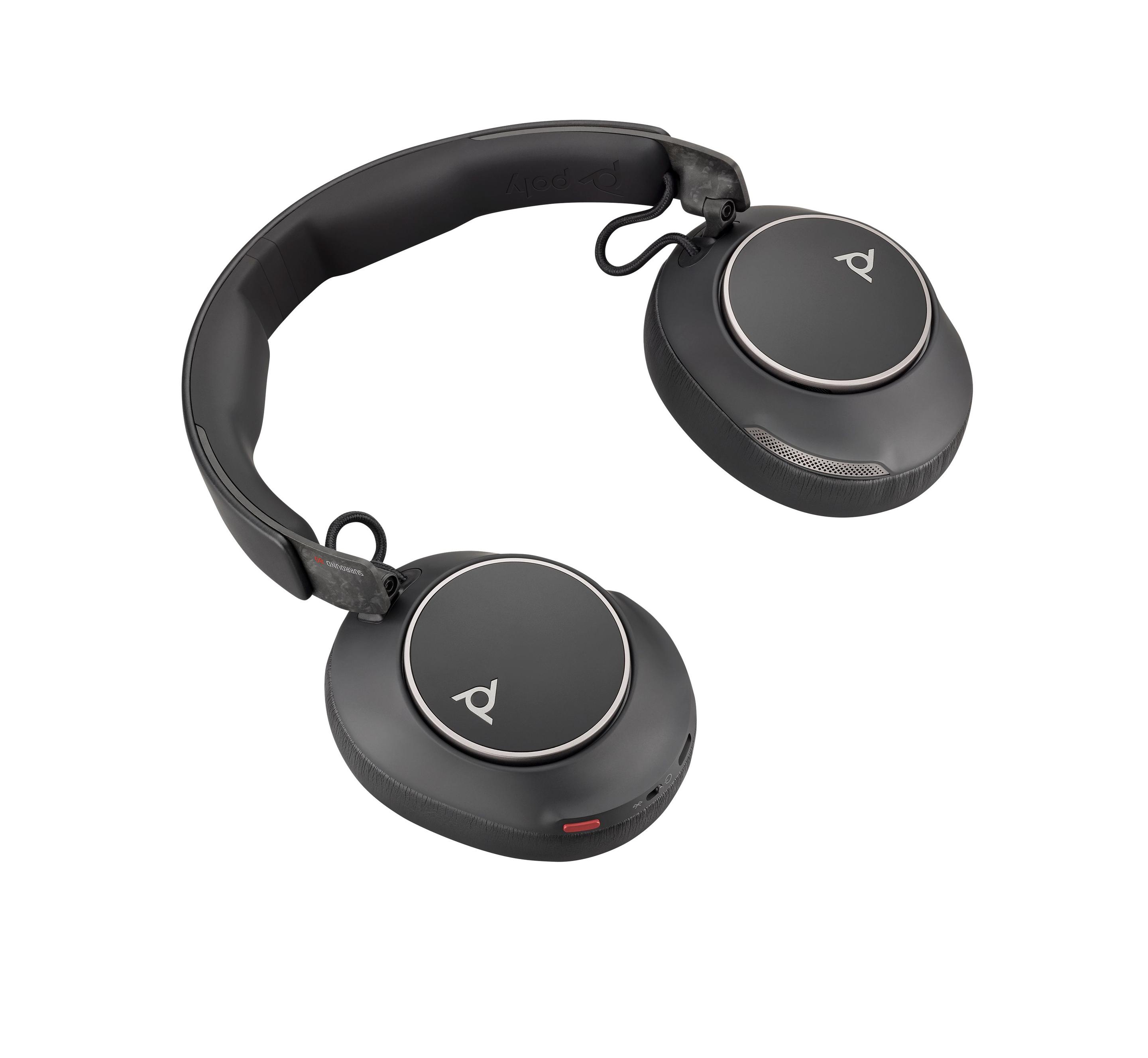 Headset POLY Voyager Surround 80 UC (Binaural - Sem fios - Supra-aural - Preto) — miniatura 7
