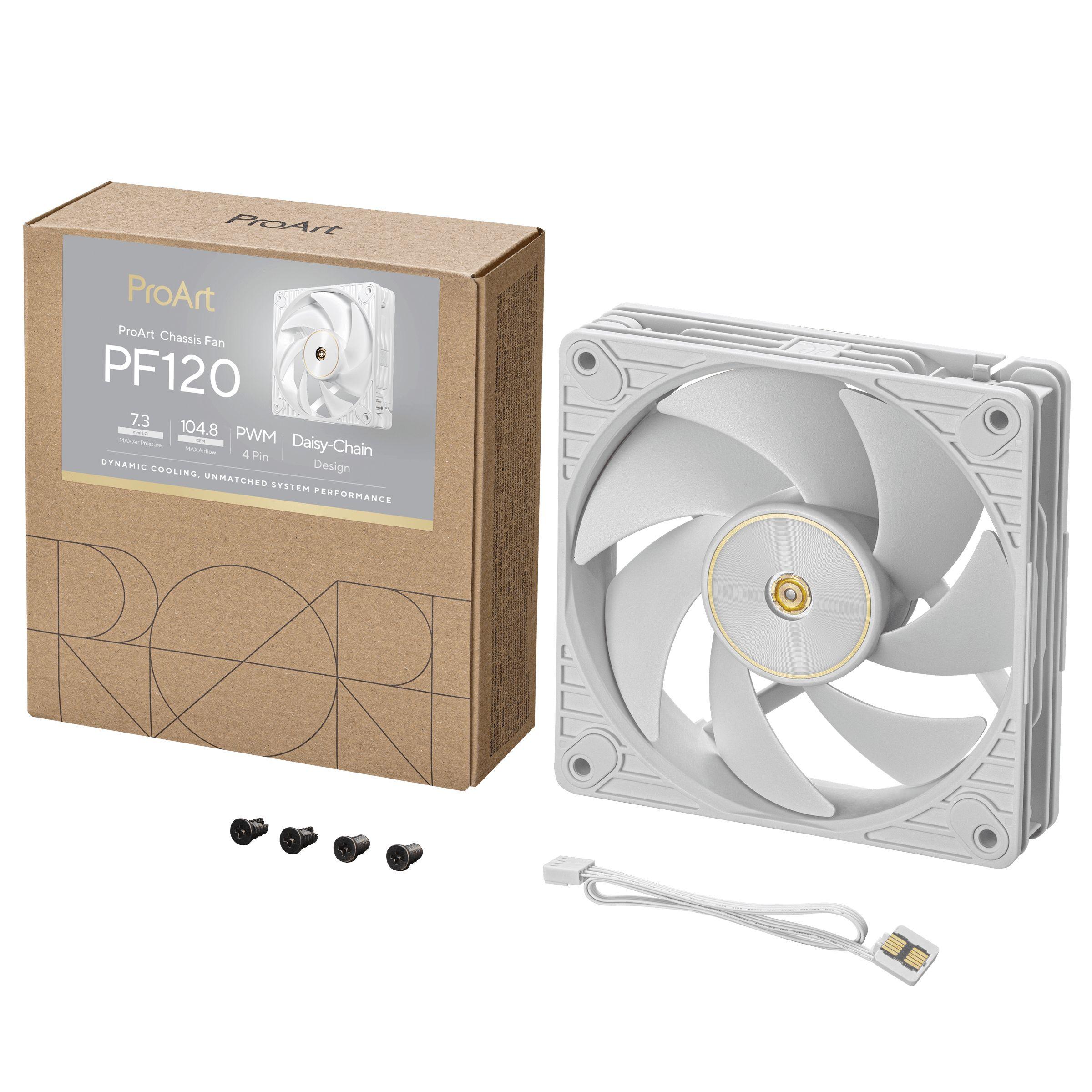 Ventoinha para Caixa de PC ASUS ProArt PF120 (Branco), miniatura 14