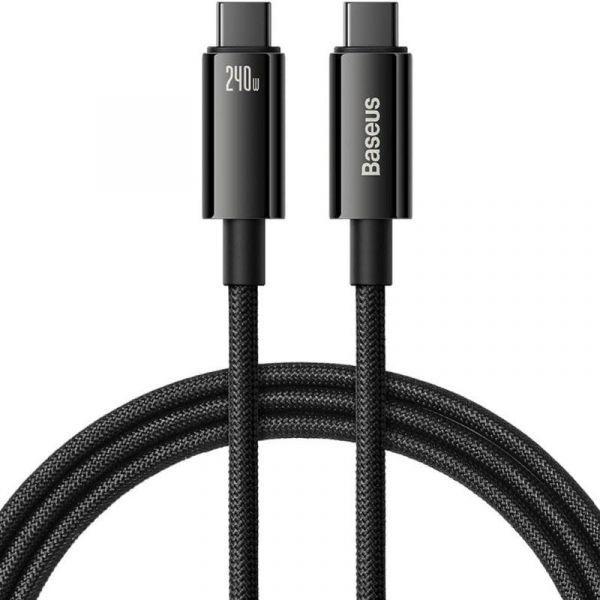 Cabo USB-C BASEUS Tungsten Gold CAWJ040201 (3 m - USB C - Preto) — miniatura 2