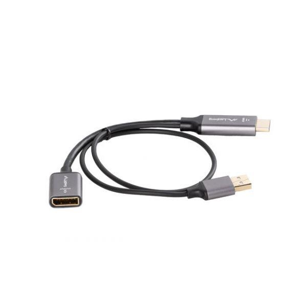 Adaptador HDMI para DisplayPort LANBERG AD-HD-DP-02 (0,2 m - HDMI Type A - Prateado) — miniatura 3
