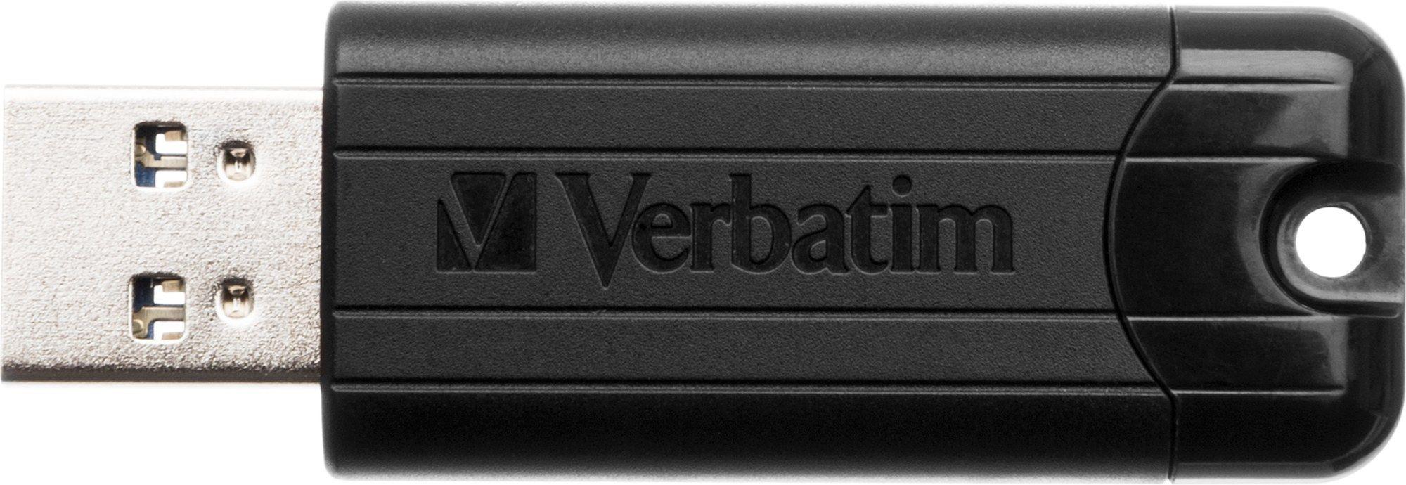Pen USB VERBATIM PinStripe (USB Tipo-A - USB Type-A - USB 3.2 Gen 1 - Preto) — miniatura 4