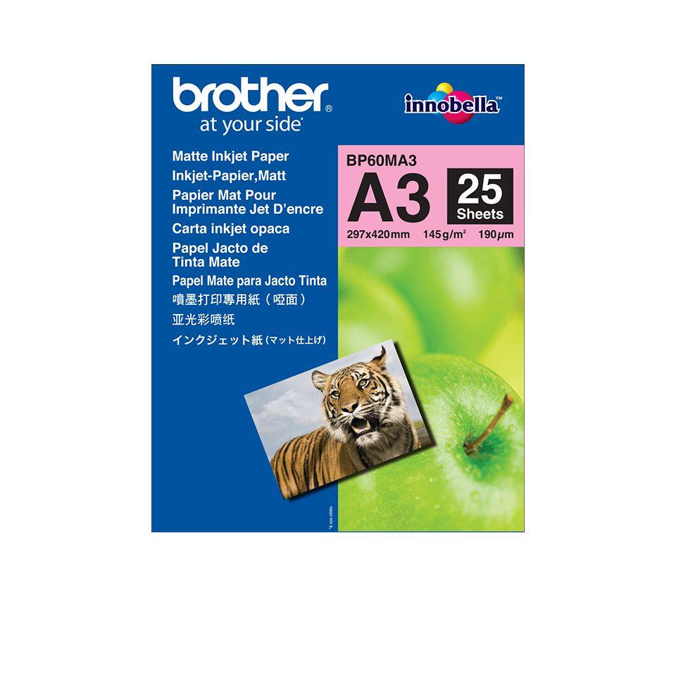 Papel Fotográfico Mate BROTHER BP60MA3 (Branco)