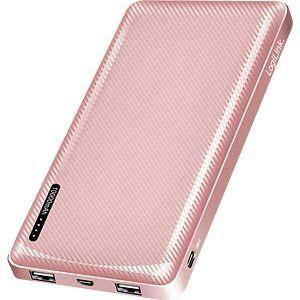 Powerbank LOGILINK PA0328RRF (10000 mAh - 2 portas USB-A - Rosa-dourado), miniatura 5