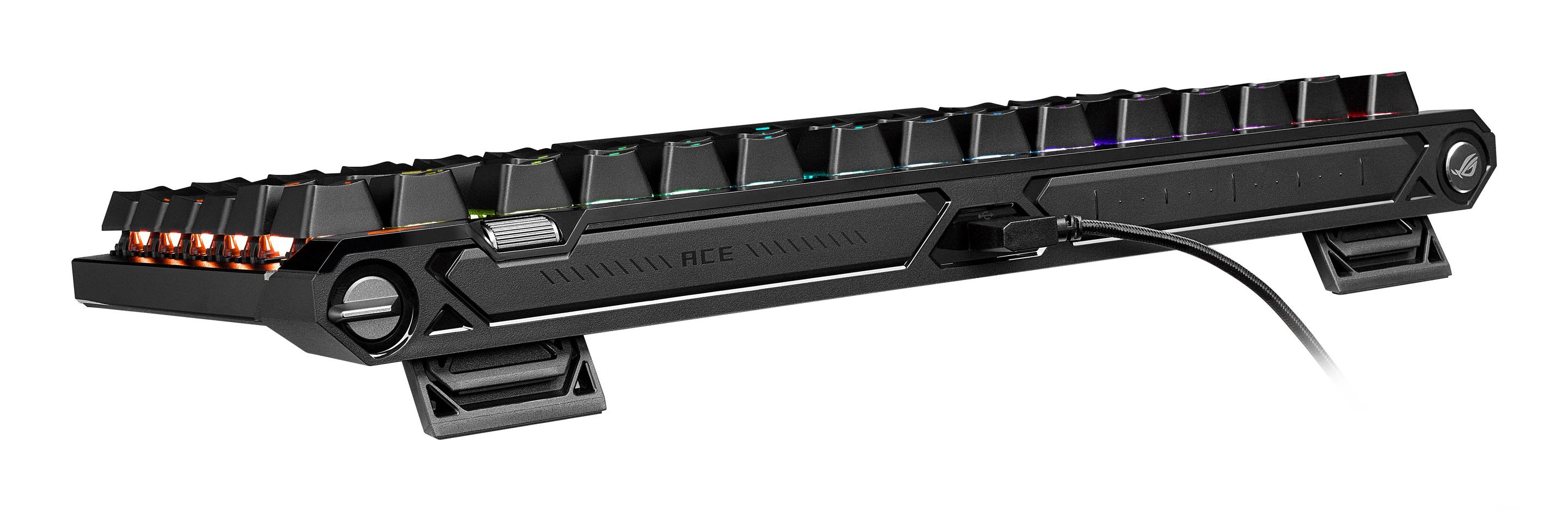 Teclado ASUS ROG Falchion Ace 75 HE (Magnetic-mechanical key switch - 75% - USB - Preto) — miniatura 6