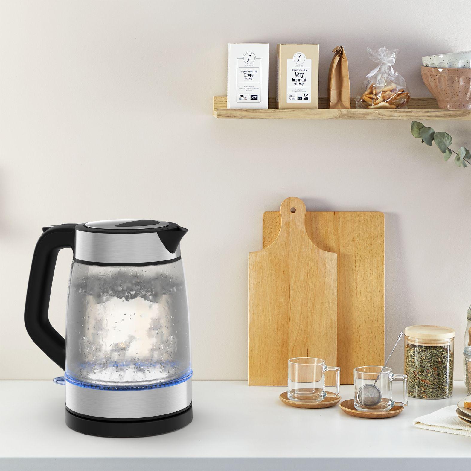 Jarro Elétrico TEFAL KI605830 (2200 W - 1,7 l - Vidro - Preto/Prateado/Transparente) — miniatura 6