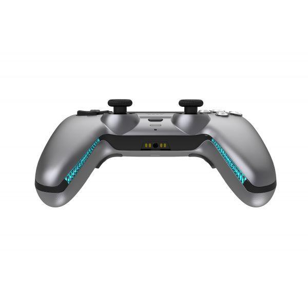 Comando com Estação de Carregamento DELTACO GAM-199-STEELGRAY (PlayStation - Sem fios - Cinzento aço) — miniatura 5