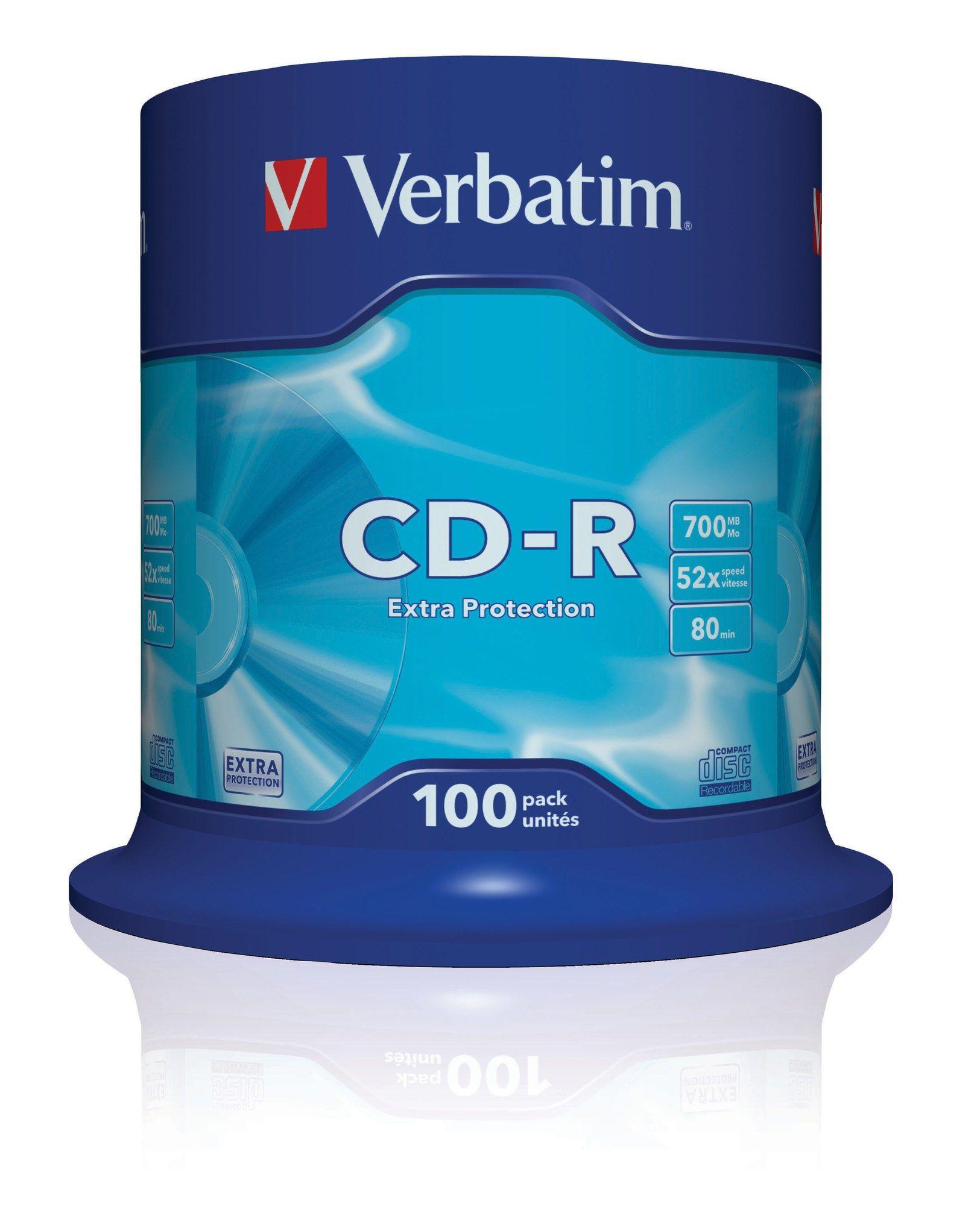 CD-R VERBATIM 43411 (700 MB - 52x - 100 unidades), miniatura 2