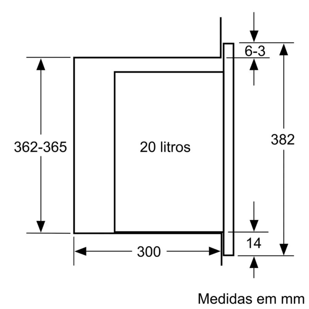 Micro-ondas de Encastre SIEMENS BF520LMA1 (Altura 38,2 cm - Preto) — miniatura 4