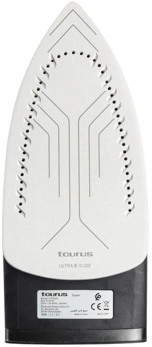 Ferro de Engomar a Vapor TAURUS Atlas 2800 Ceramic (2800 W - 0,43 l - Base de cerâmica - Preto/Azul/Cinzento) — miniatura 2