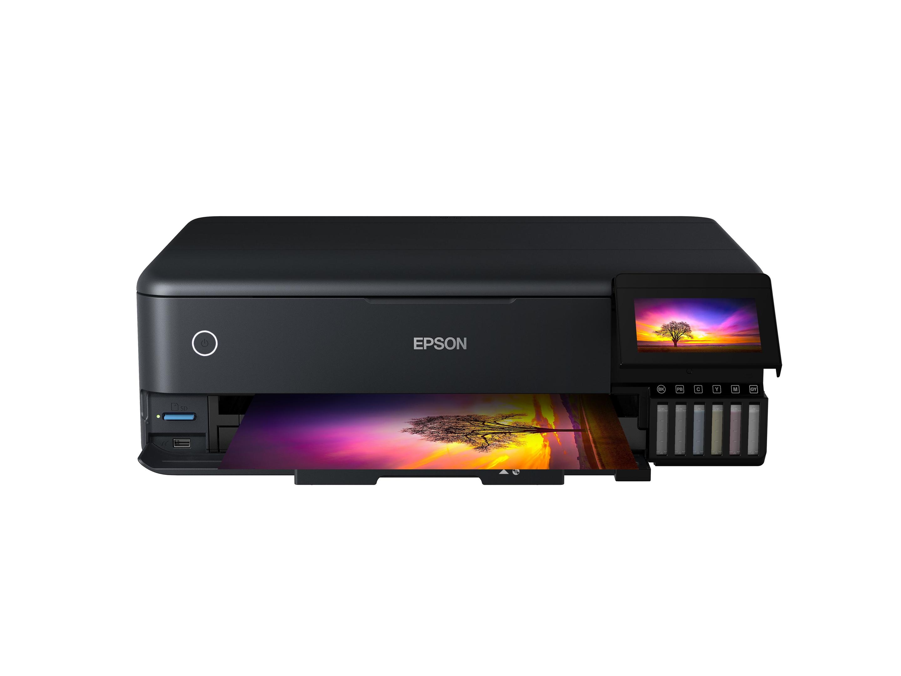 Impressora Multifunções EPSON EcoTank ET-8550 (A3 - Impressão a cores - WiFi / Bluetooth - Preto)