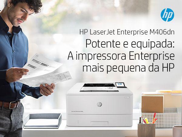 Impressora Laser HP LaserJet Enterprise M406dn (A4 - Impressão a preto e branco - 350 folhas - Branco) — miniatura 14