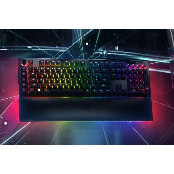 Teclado RAZER BlackWidow V4 Pro (Alemão - Razer Green - Tamanho completo - Preto), miniatura 3