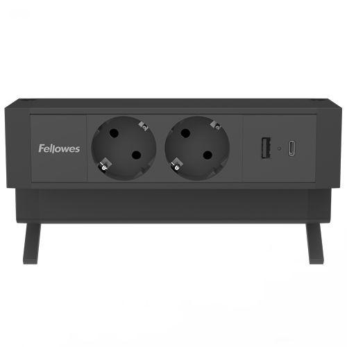 Régua de Tomadas de Secretária FELLOWES 100137182 (2 m - Preto) — miniatura 2