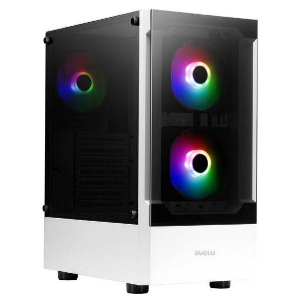 Caixa PC GAMDIAS Talos E3 WH (ATX, Micro ATX, Mini-ITX - Midi Tower - Vidro temperado, ABS, SPCC - Branco)
