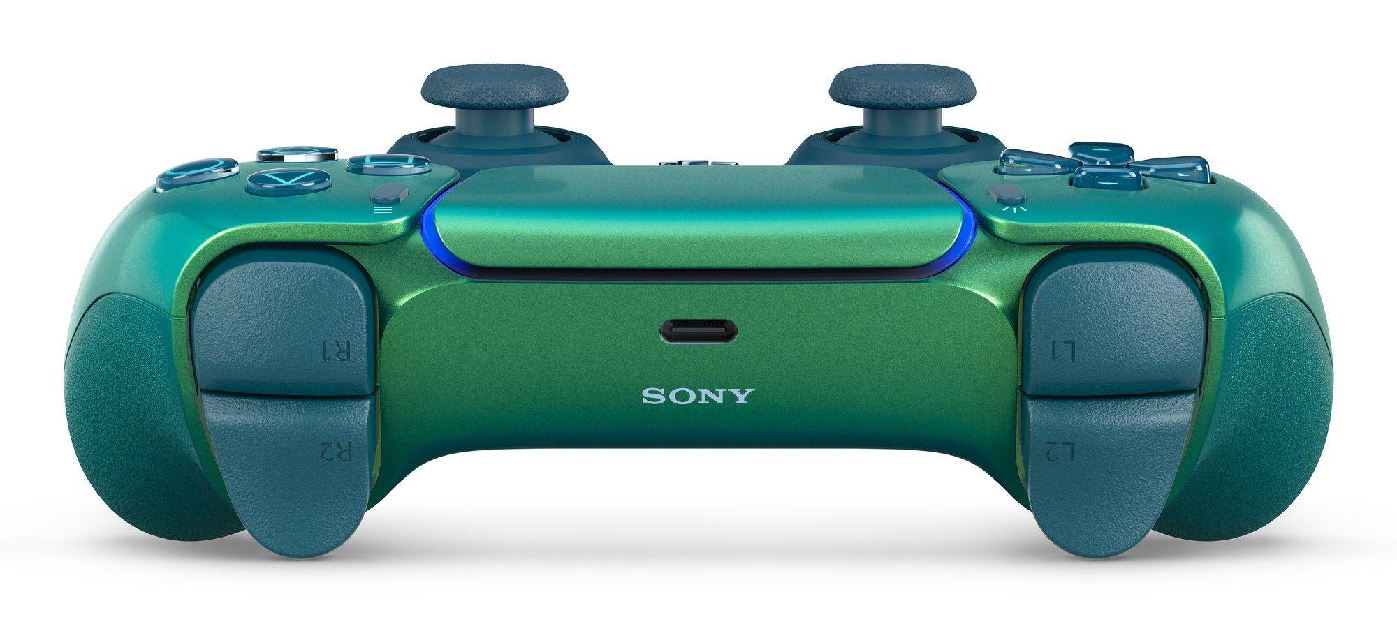 Comando SONY DualSense V3 CFI-ZCT2W (Bluetooth/USB - Com fios e sem fios - Verde-azulado) — miniatura 5