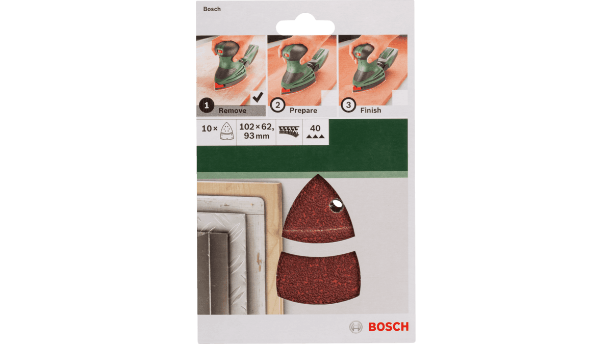 Folhas de Lixa BOSCH 2609256A64 (102 x 62,9 mm - Castanho), miniatura 4