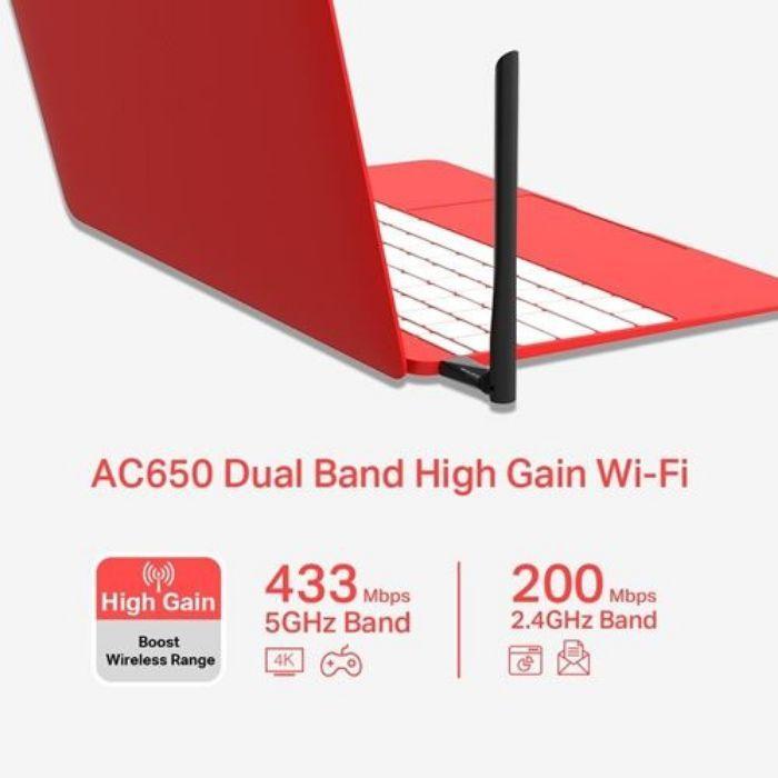 Adaptador USB Wi-Fi MERCUSYS MU6H (Wi-Fi 5 - 200,433 Mbit/s - Dual-band - Preto), miniatura 3