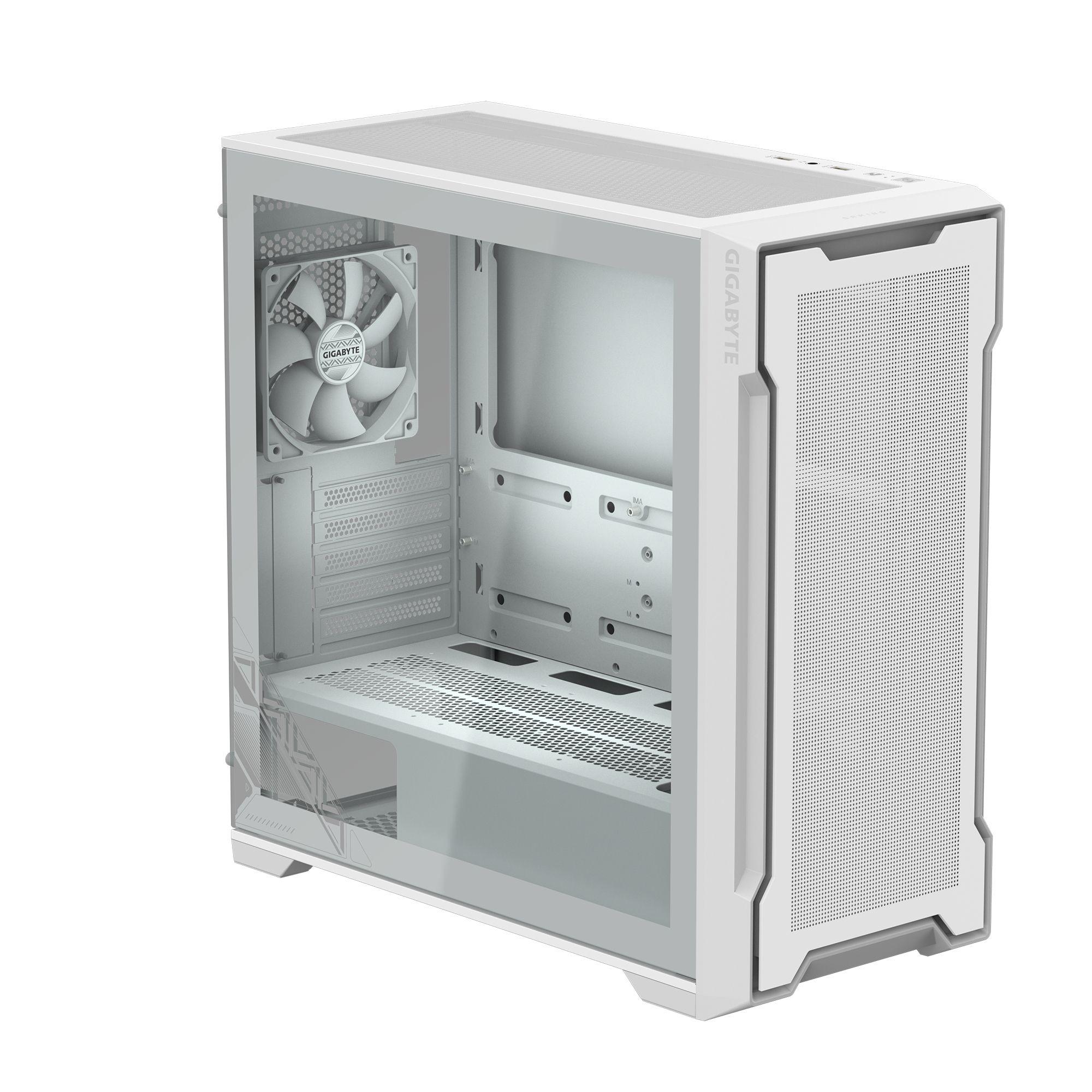 Caixa PC Gaming GIGABYTE C102 Glass (Mini-ATX - Midi Tower - Micro ATX - Branco) — miniatura 2