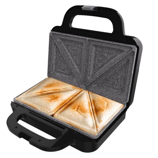 Sanduicheira CECOTEC Rock'nToast Deep Classic (Preto)