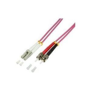 Cabo de Fibra Óptica LOGILINK FP4LT01 (OM4 LC-ST - 1 m - Rosa), miniatura 2