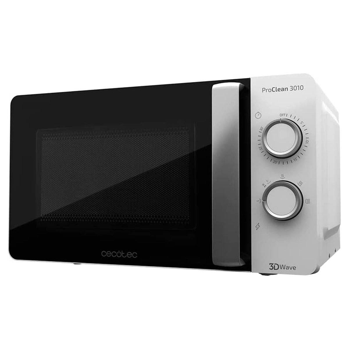 Micro-ondas de Bancada CECOTEC ProClean 3010 (700 W - 20 l - Botões e seletor rotativo - Branco) — miniatura 2