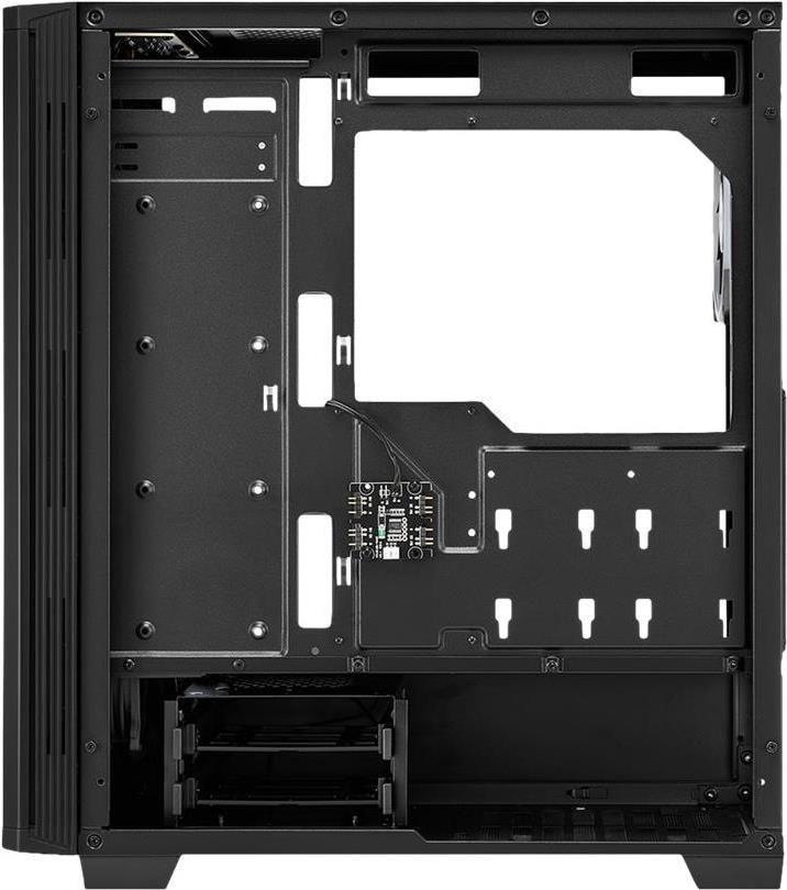 Caixa de Computador SHARKOON RGB LIT 100 (ATX, Micro ATX, Mini-ITX - Midi Tower - 15,7 cm - Preto)