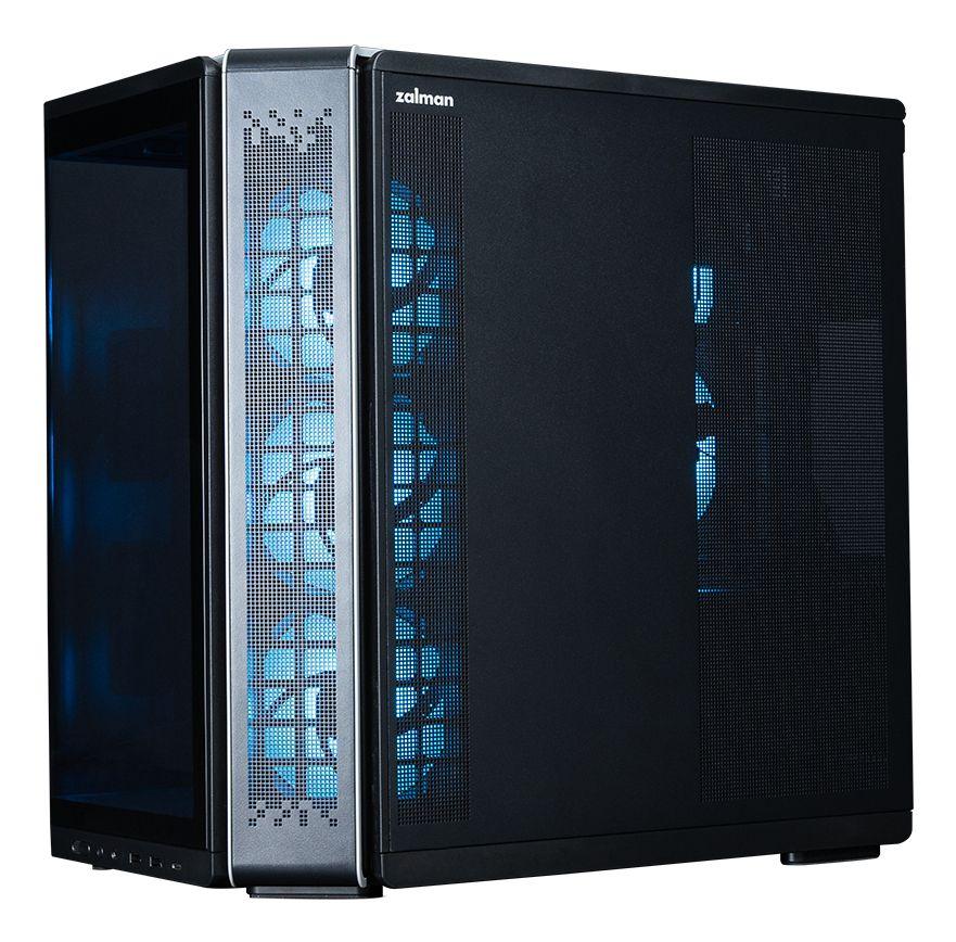 Caixa de Computador ZALMAN P60 Black (ATX, Mini-ITX - Midi Tower - Plástico, aço, vidro temperado - Preto) — miniatura 8