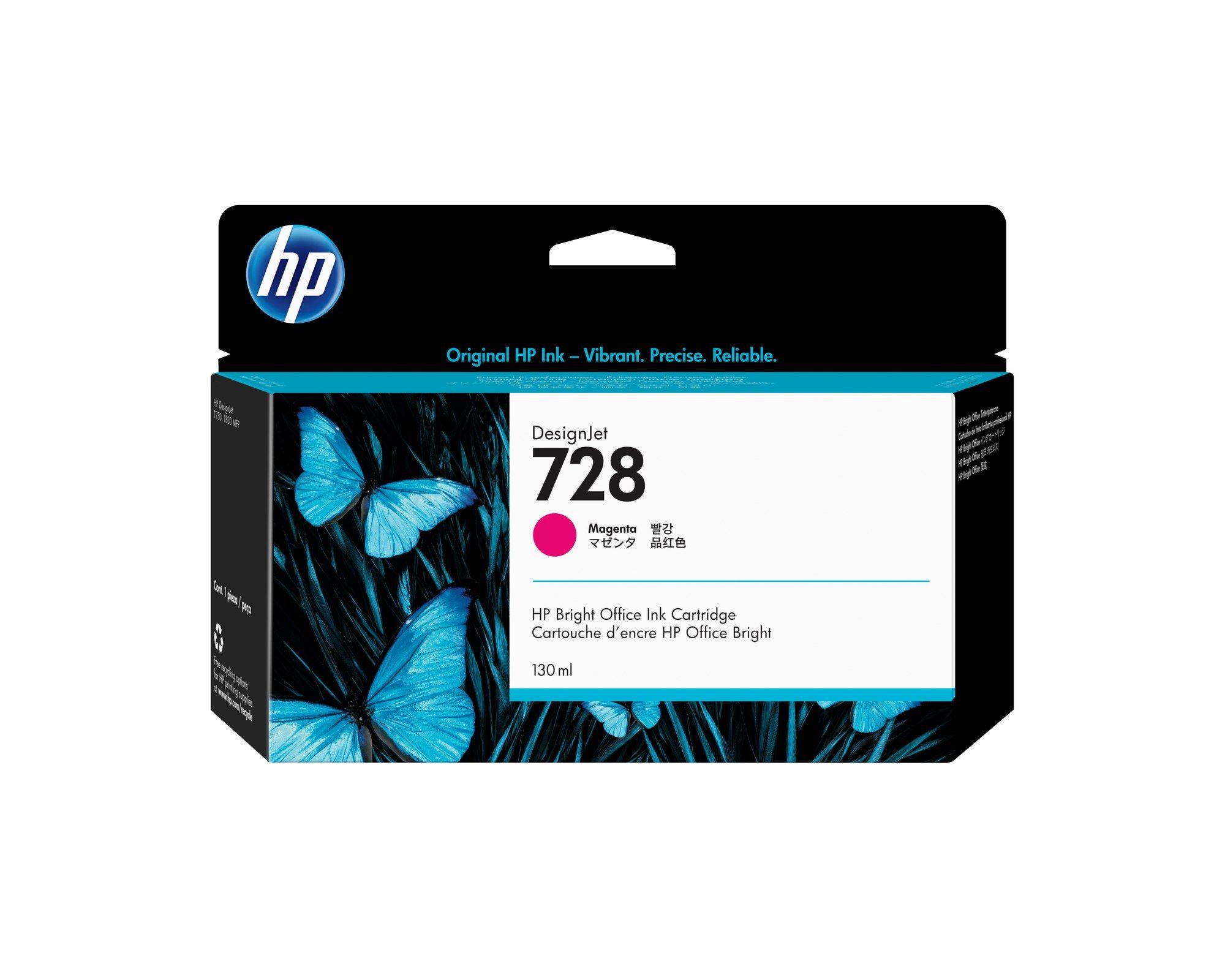 Tinteiro HP 728 F9J66A (Magenta)