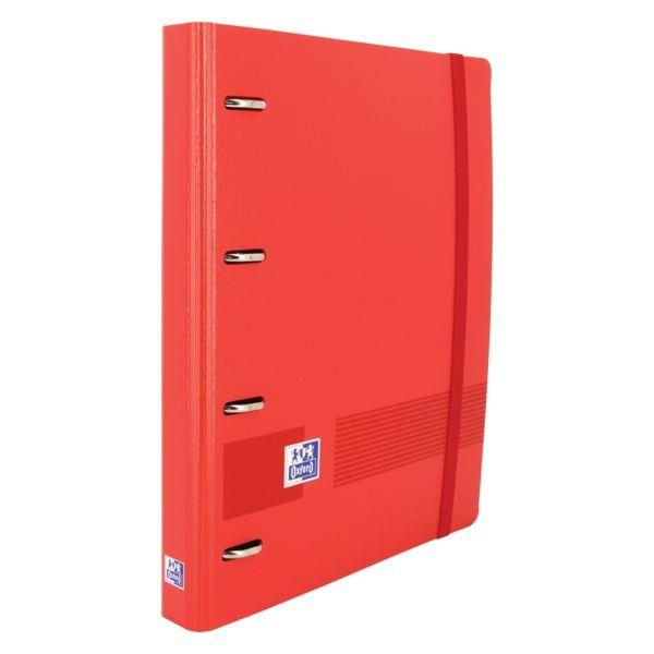 Dossier de Argolas OXFORD Live & Go A4+ Europeanbinder (Polyfoam - Vermelho)