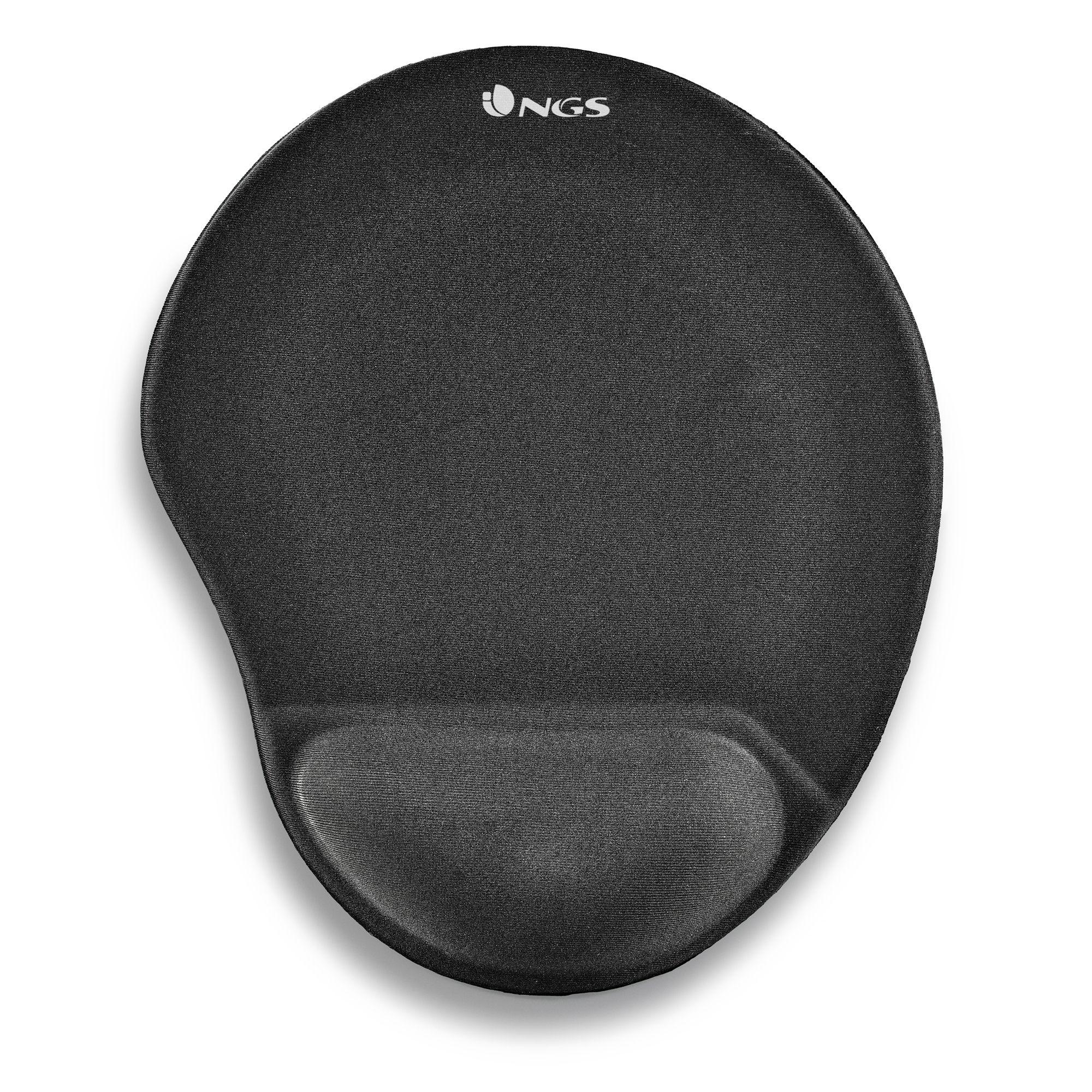 Tapete de Rato Ergonómico NGS KILIM GEL (Tecido, Gel, Borracha - Tecido - 2,5 cm - Preto)