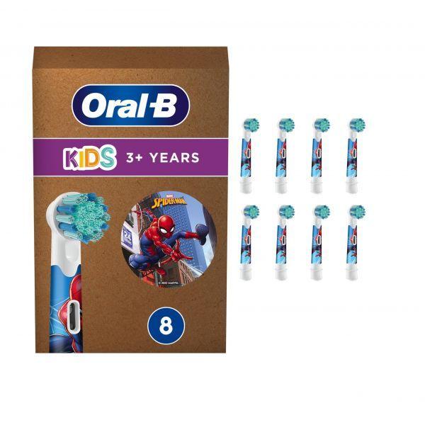Cabeças de Substituição para Escova de Dentes ORAL-B Kids Spiderman (Branco)