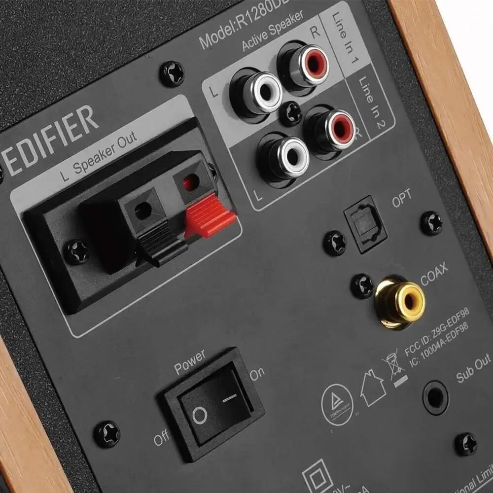 Colunas Hi-Fi EDIFIER R1280DBS (Com fios e sem fios - 42 W - 2,0 canais - Madeira/Preto), miniatura 4