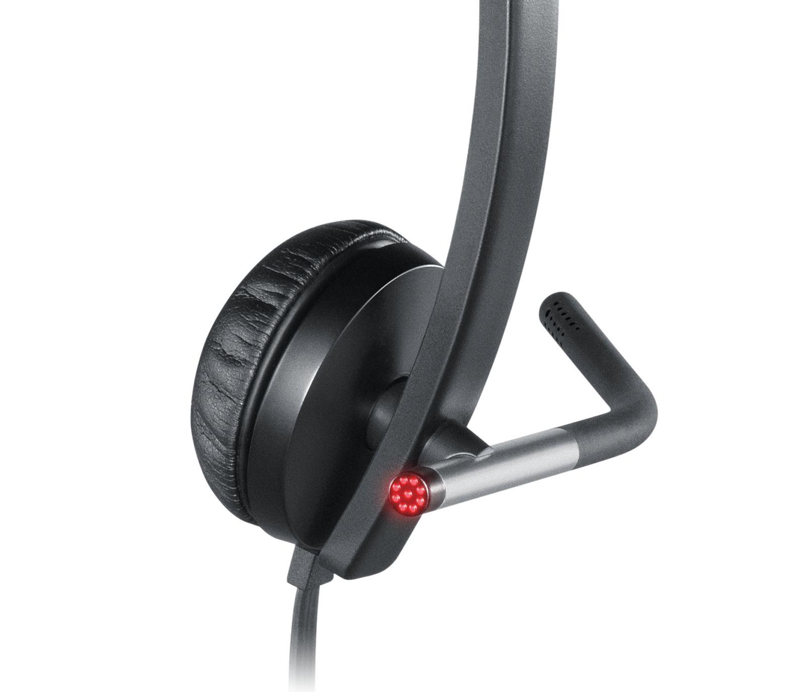 Headset LOGITECH H650e Mono (Monofónico - Com fios - Supra-aural - Preto e Prateado), miniatura 4