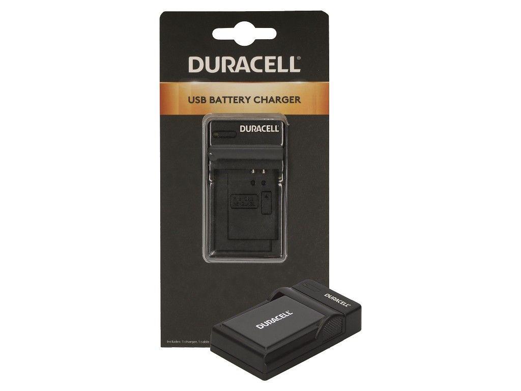 Carregador de Bateria para Câmara DURACELL DRN5925 (USB - Preto)
