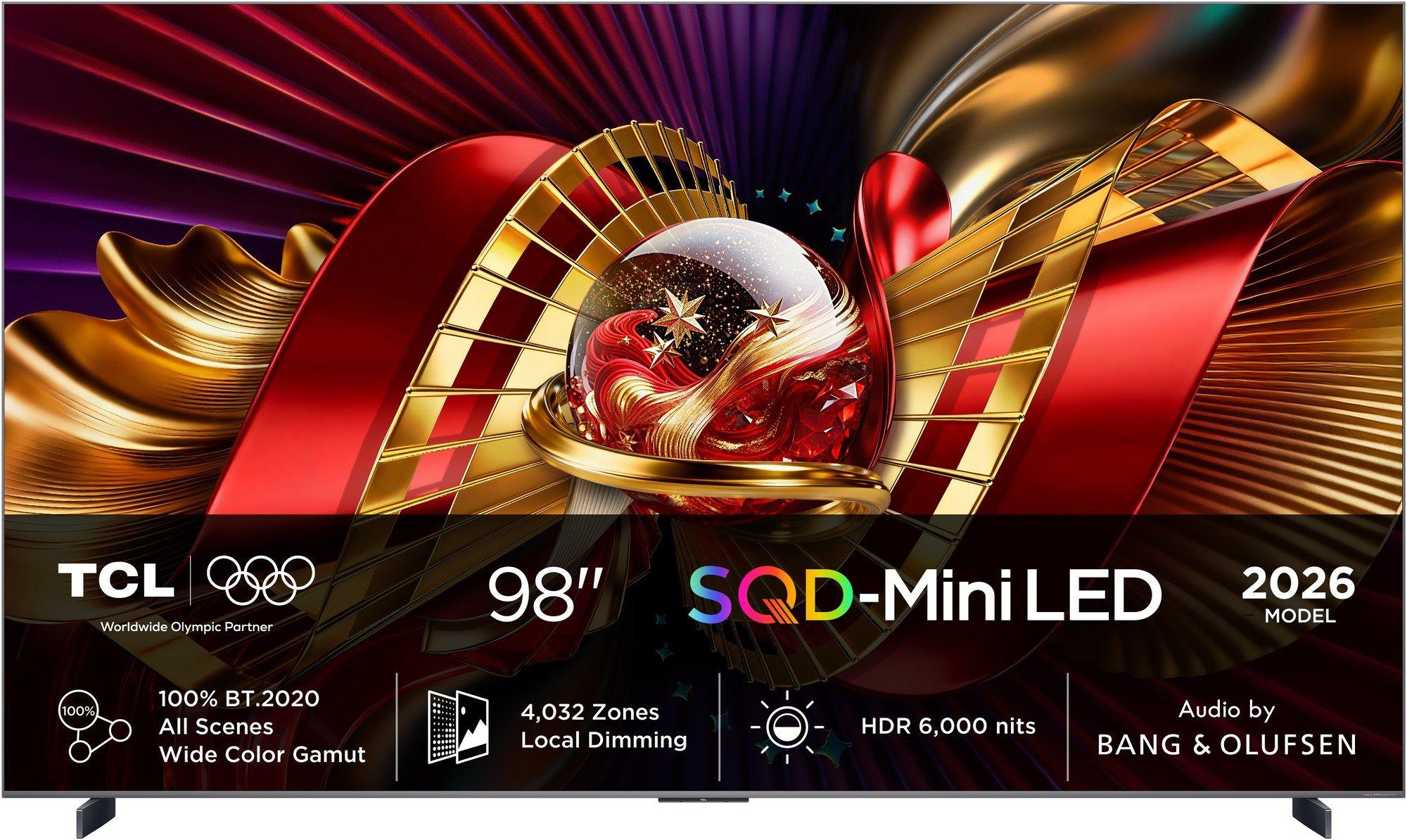 Televisão TCL TV 98C8L (98″ - 4K UHD - SQD-Mini LED - 144 Hz - Preto)